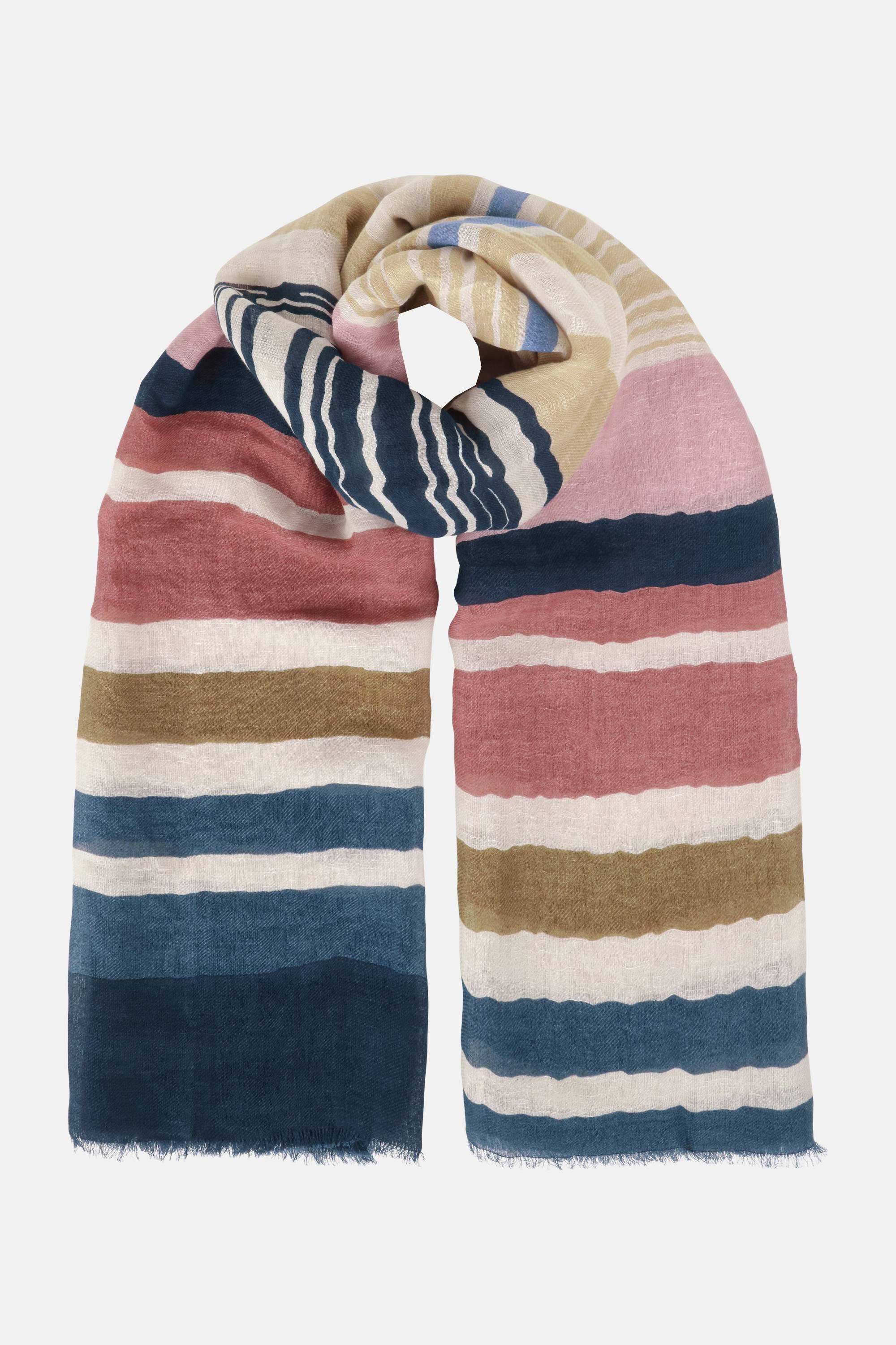Stripete Skjerf - Beige Organic Stripe